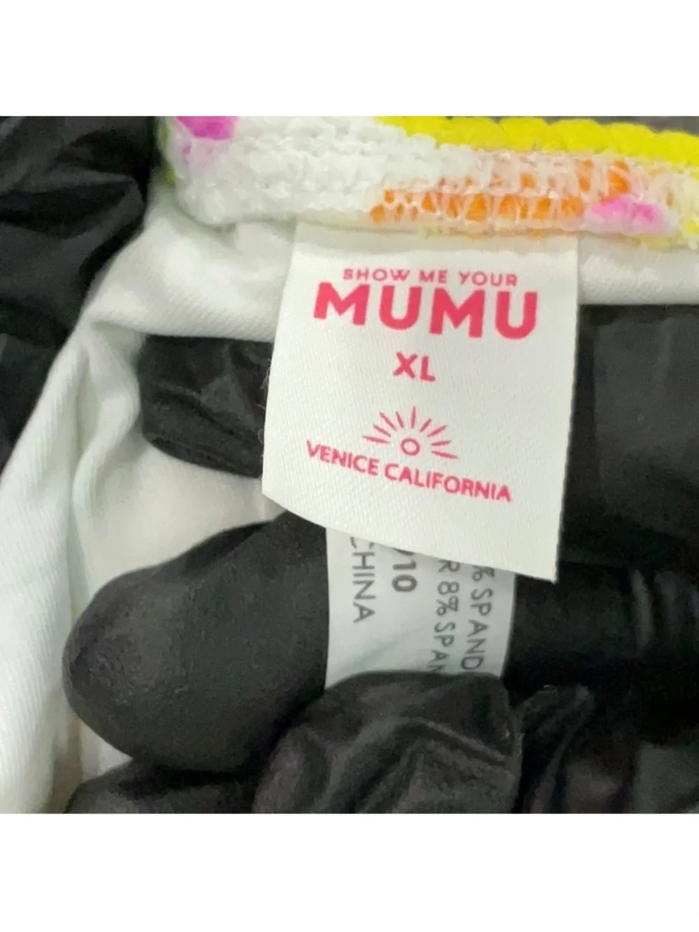 Show Me Your Mumu White Floral Ribbed Hipster Bikini Bottoms - Picture 3 of 4